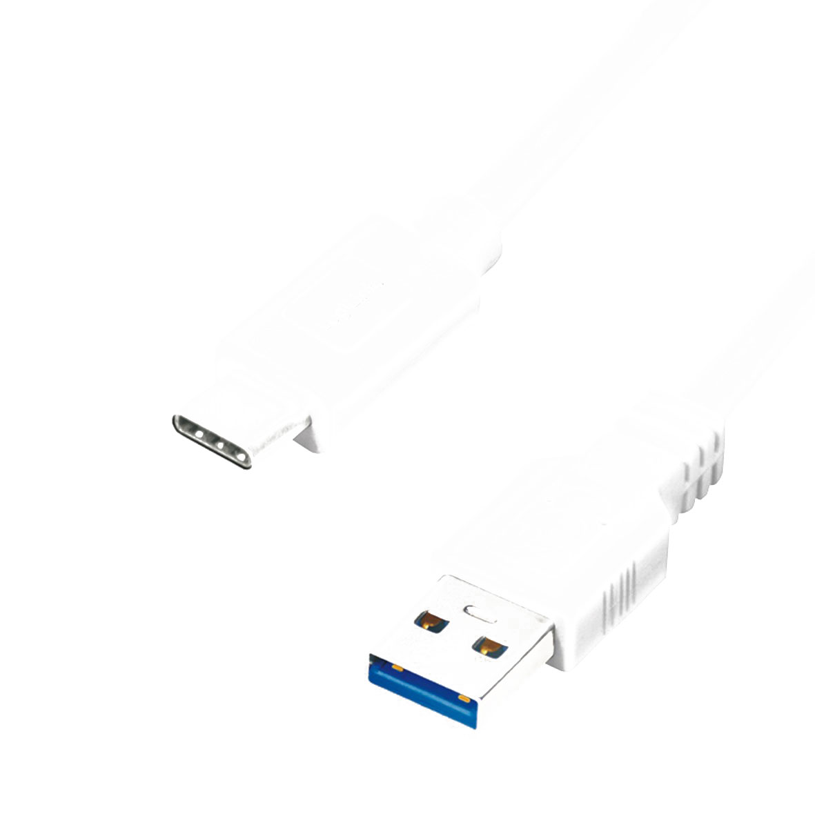 CU0174 USB 3.2 Gen1 Type-C Kabel, C/M zu USB-A/M, weiß, 1 m 1