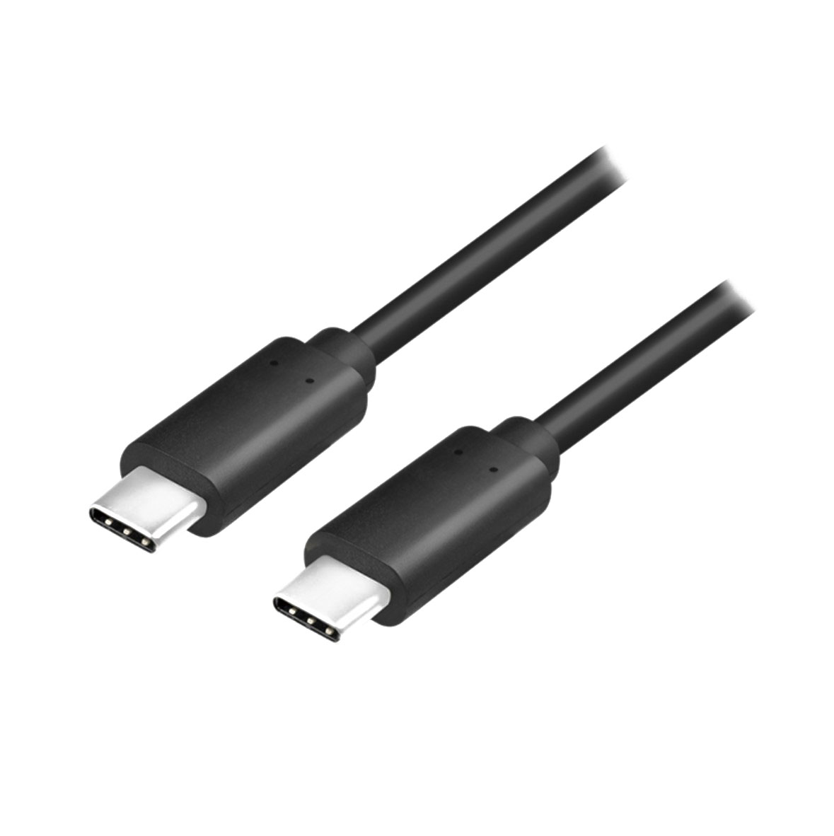 CU0128 USB 3.2 Gen2 Type-C Kabel, C/M zu C/M, E-mark, PD, 4K/60 Hz, schwarz, 0,5 m 1