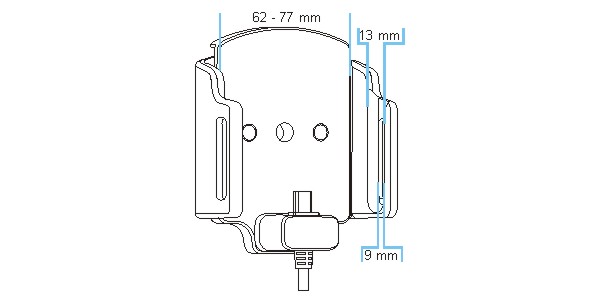 521621 Aktiv Halterung mit Zigarettenanzünder-Stecker 3