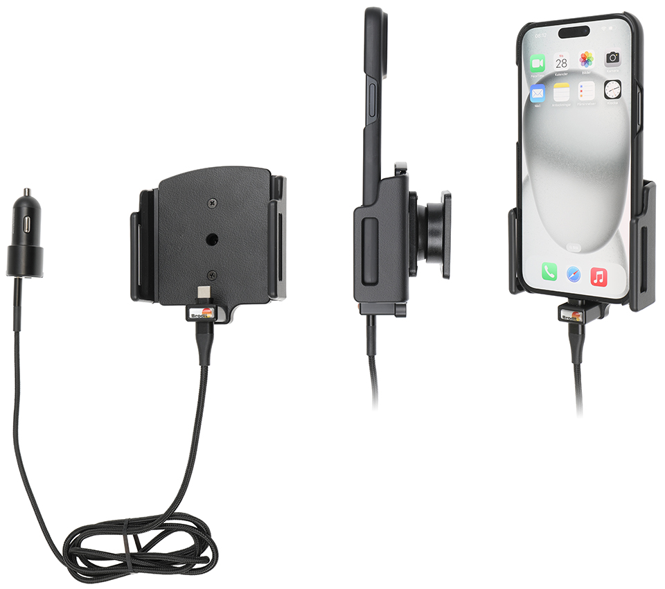 721377 Aktiv Halterung mit USB-Kabel und Zigg-Adapter - Apple iPhone 15 2