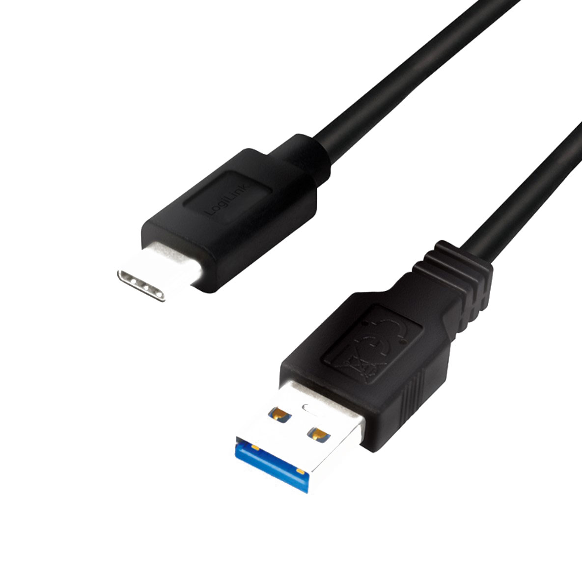 CU0167 USB 3.2 Gen1 Type-C Kabel, C/M zu USB-A/M, schwarz, 0,5 m 2