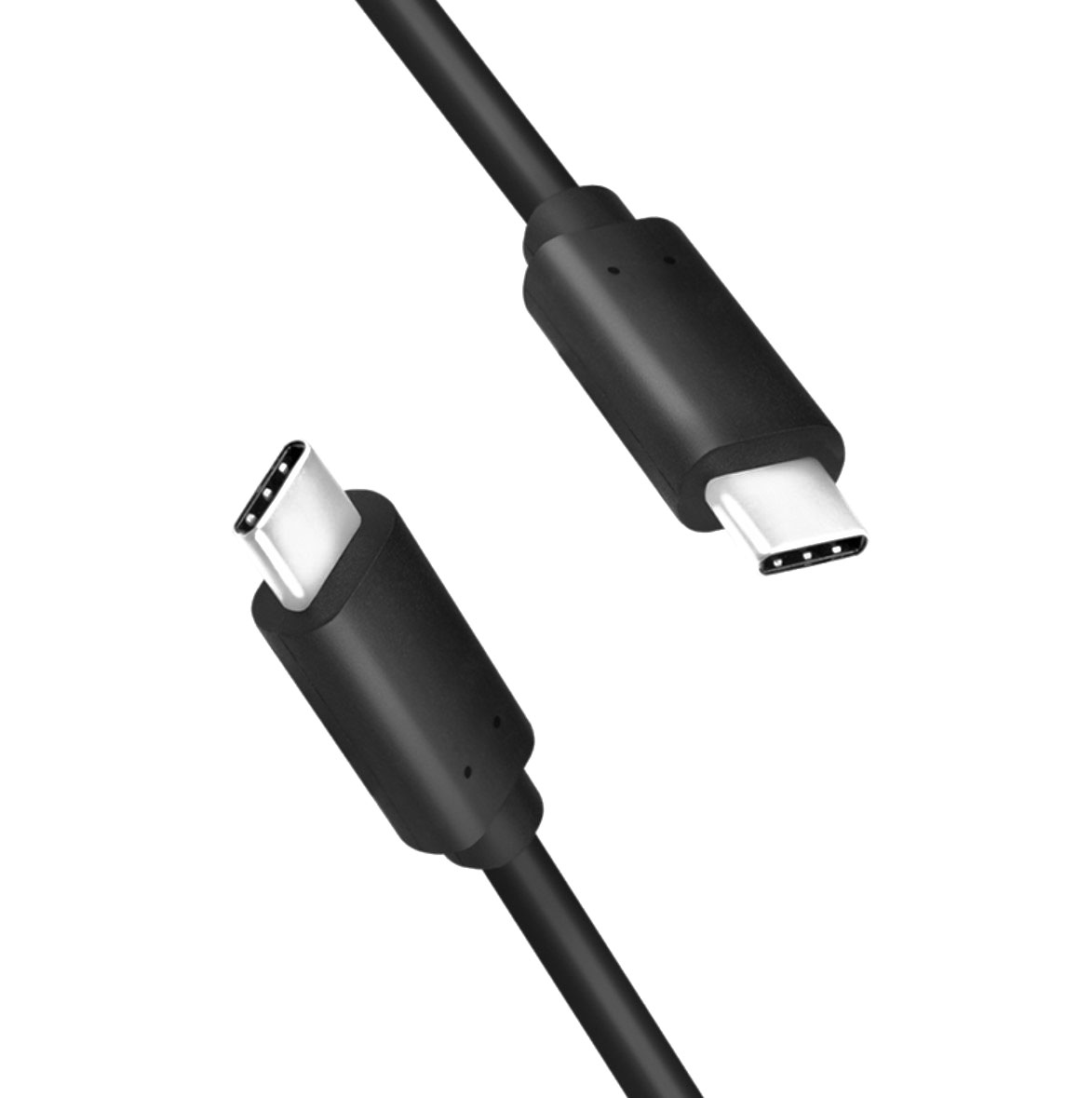 CU0128 USB 3.2 Gen2 Type-C Kabel, C/M zu C/M, E-mark, PD, 4K/60 Hz, schwarz, 0,5 m 3