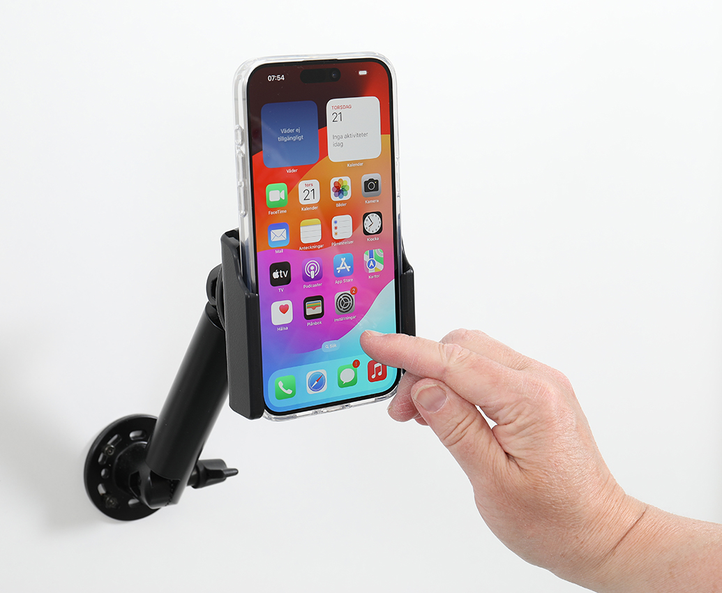 711396 Passiv Halterung mit Handyhülle für Apple iPhone 15 Pro Max 6